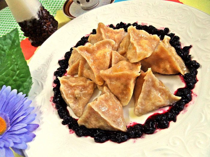 Вареники из полезного теста