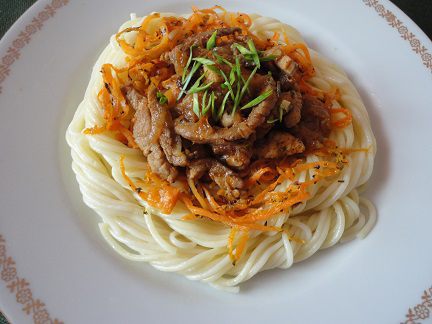 &amp;quot;Гнездо&amp;quot; с пряным мясом