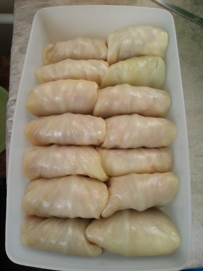 Обычные голубцы + хороший способ подготовки капустных листьев