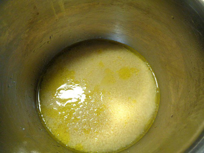 Кус-кус с бататом и гранатом