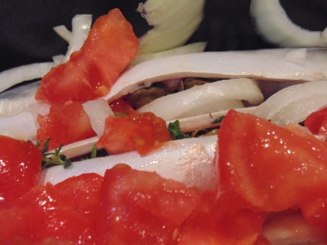 Маринованная скумбрия на гриле