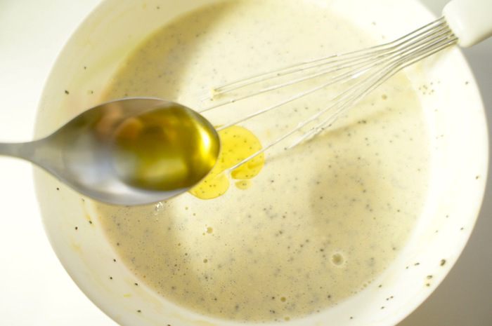 Заварные лимонные блины с маком