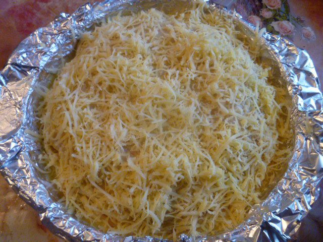 Блинный пирог с мясом 