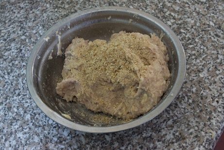 Сырный суп с рисом и куриными кнелями