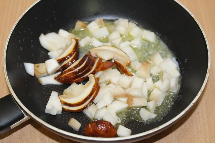 Ризотто с тыквой и белыми грибами