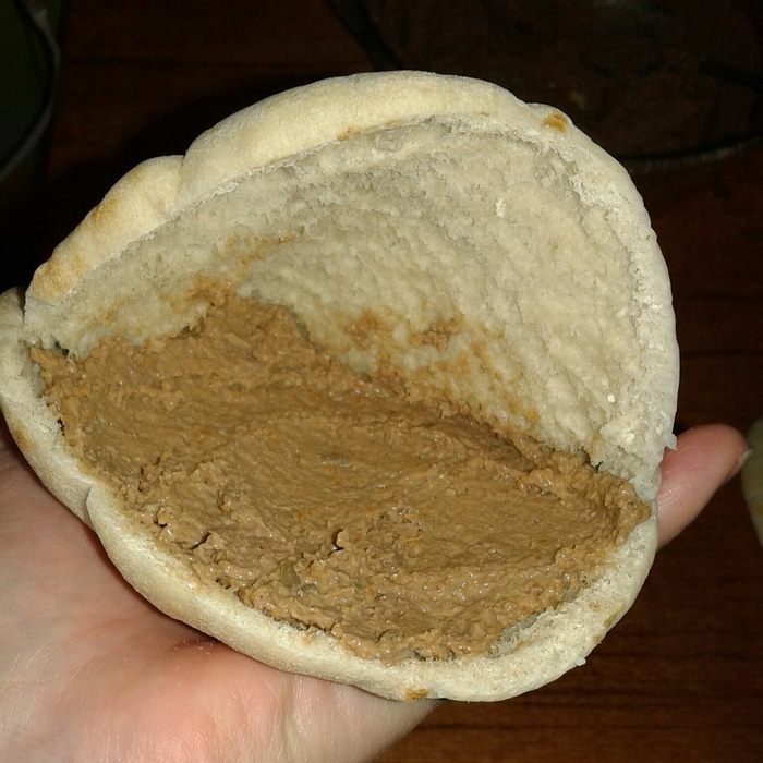 Пита с паштетом из куриной печени