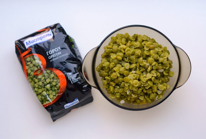 Луково-гороховый пирог