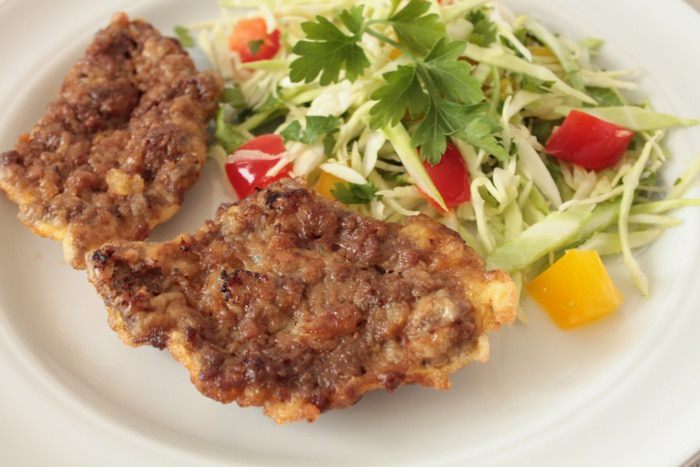 Отбивная из говяжьей печени