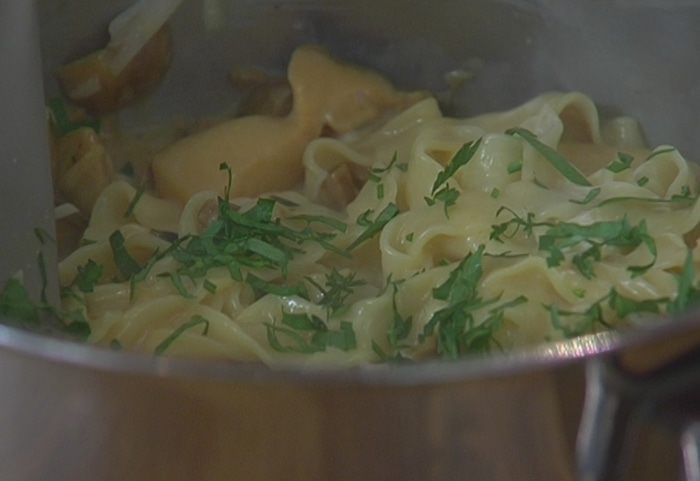 Паста с грибным соусом