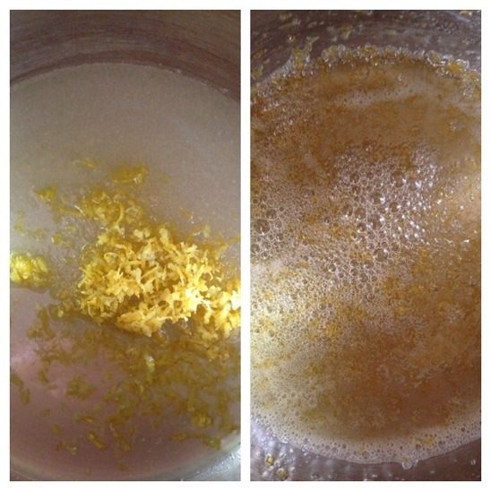 Пирог с цельными орехами под лимонной глазурью 