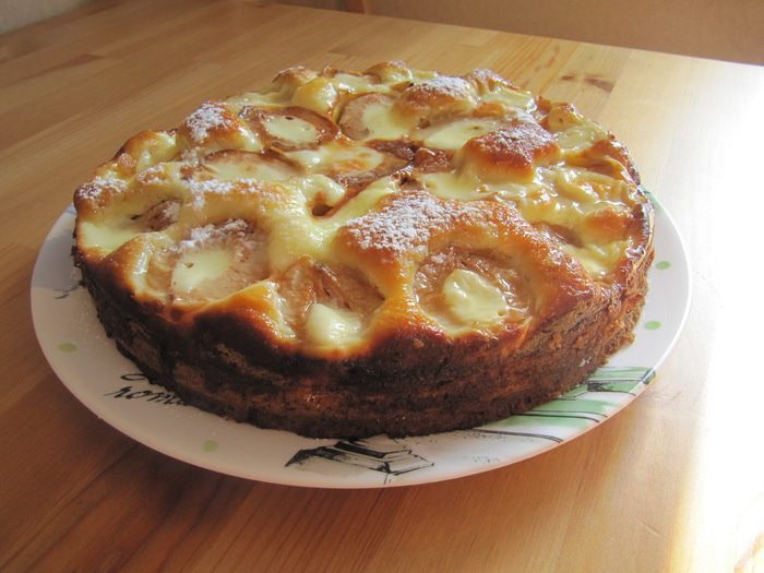 Дачный абрикосовый пирог