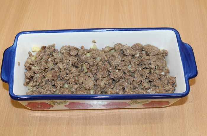 Макаронная запеканка с фасолью