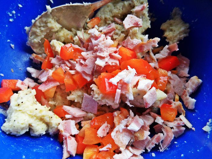 Закусочные колобки из спагетти