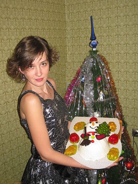 Торт &amp;quot;Снеговик&amp;quot; 