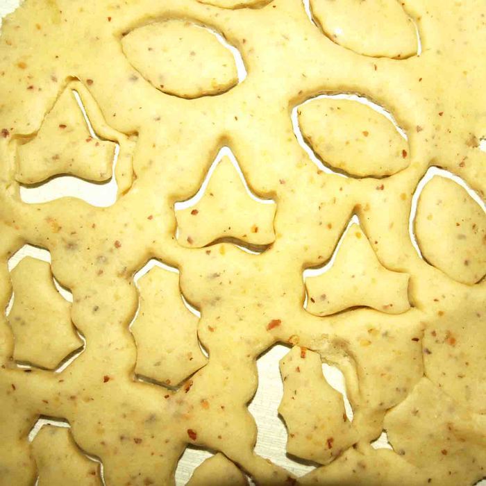 Сырное печенье с миндалем