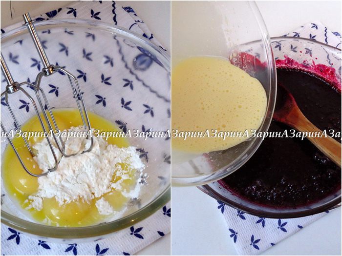 Корзиночки с черничным кердом и безе