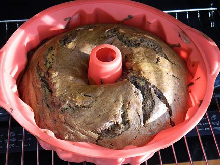 Шоколадно-банановый кекс