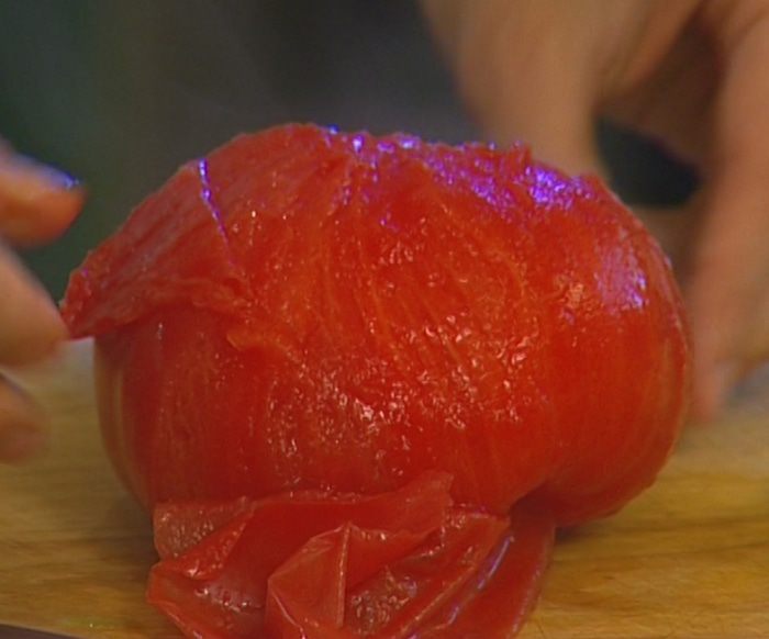 Макароны-звездочки с помидорами и цукини