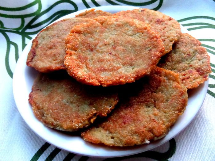 Драники с мясной начинкой
