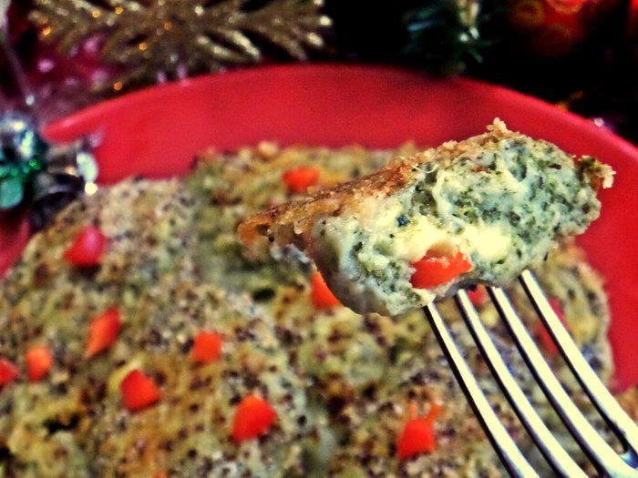 Творожные ньокки со шпинатом, запечённые под сыром
