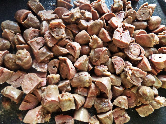 Булгур с сердечками в съедобной тарелке