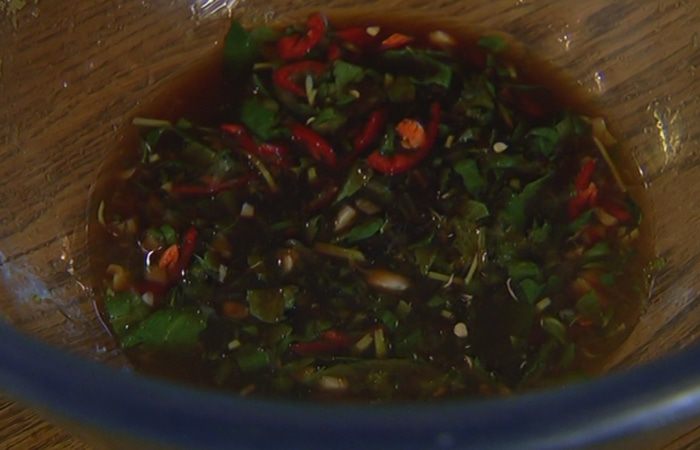 Кебаб из цыпленка с чили и мятой