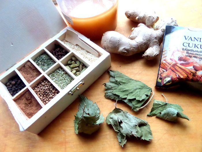 Согревающий чай со специями