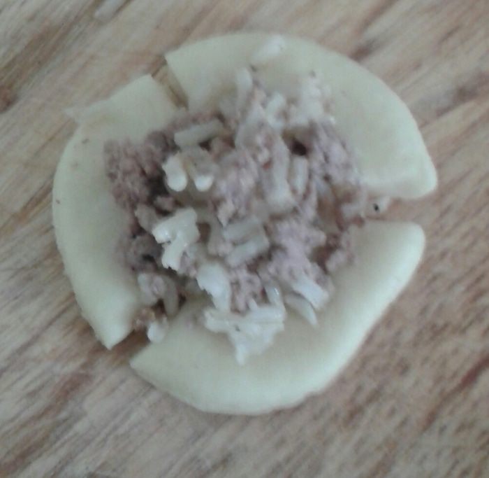 Пирог с мясом и рисом