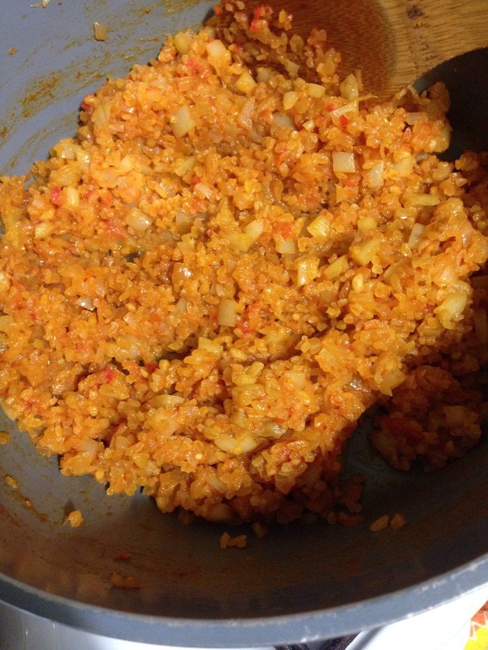 Турецкий плов (булгур с овощами)