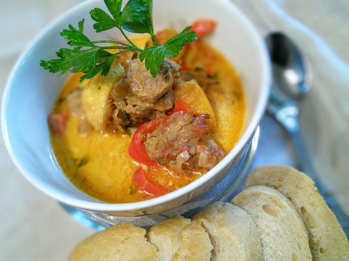 Свиное филе в остром соусе чили (Flammentopf) 