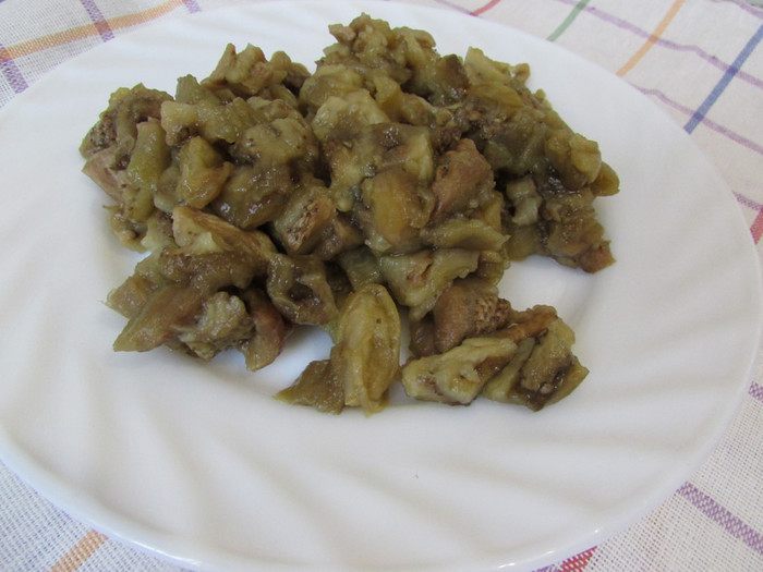 Котлеты из печеного баклажана