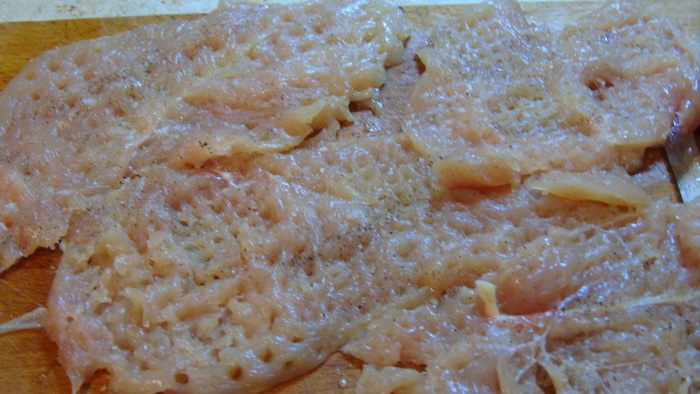 Фаршированные грудки в картофельной шубе