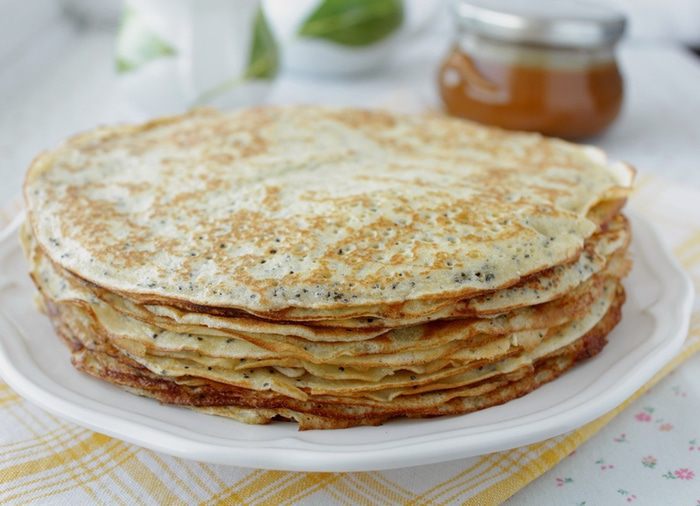 Кукурузные блины с маком