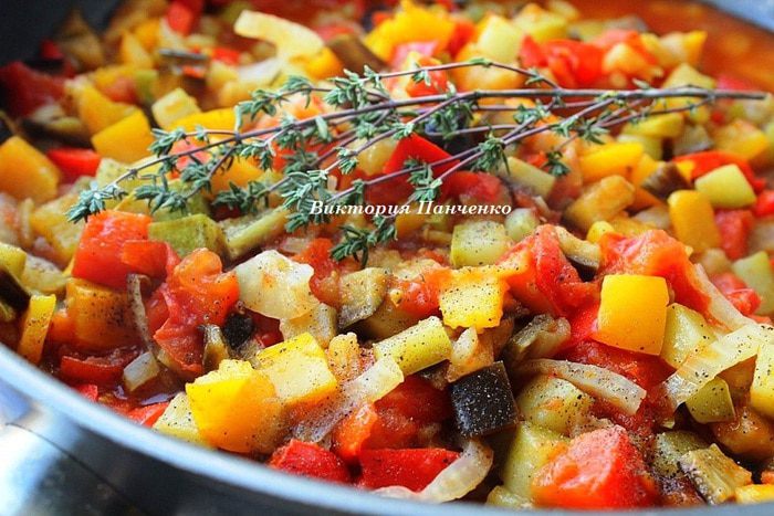 Овощное рагу Писто манчего (Pisto manchego)