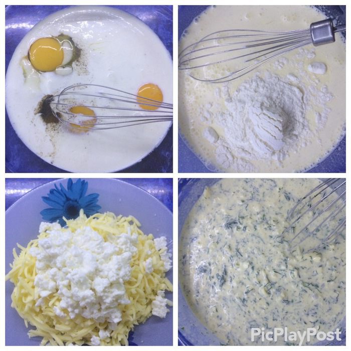 Закусочный куриный кекс с шампиньонами