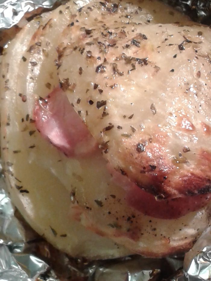 Картофель, запеченный с беконом