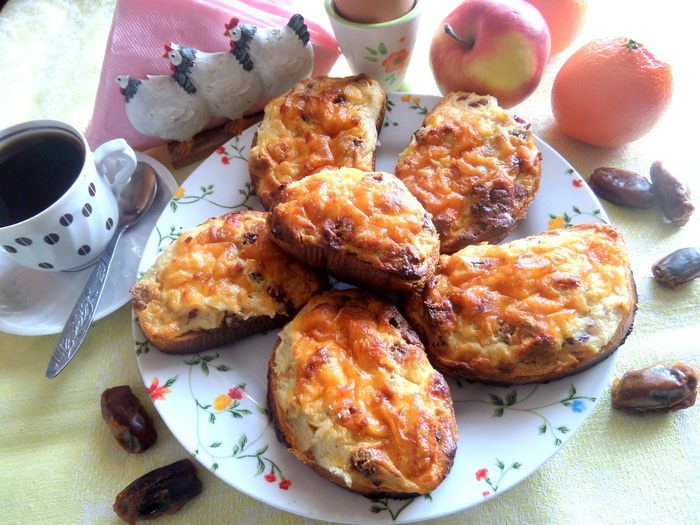 Горячие творожные гренки