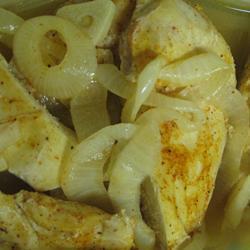 Экспресс-курица с соусом из лука