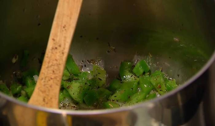 Тыквенный суп с кукурузой и креветками