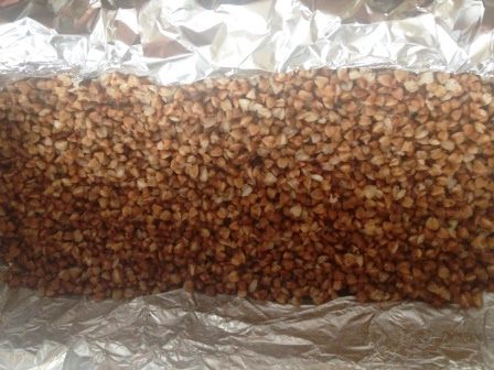 Запеканка из гречки с грибами и курицей
