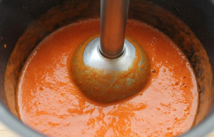 Тыквенный суп-пюре с морскими гребешками
