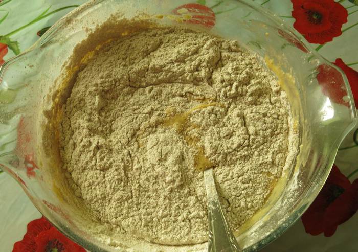 Пшенично-ржаные буханочки с творогом