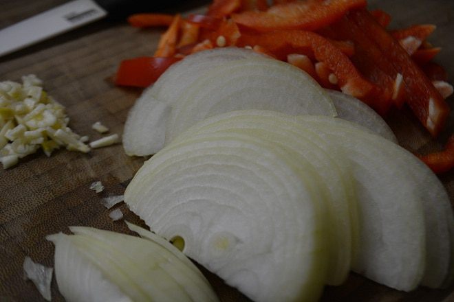 Паста с тунцом и болгарским перцем