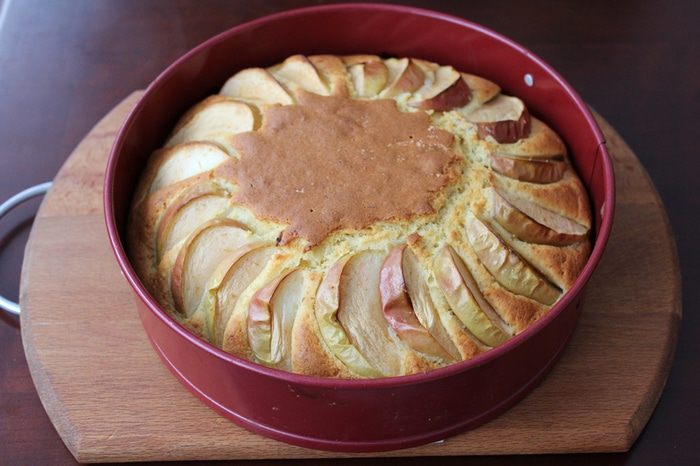 Яблочный пирог с кукурузной мукой