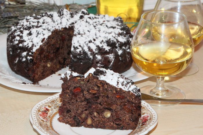 Старинный английский фруктовый кекс