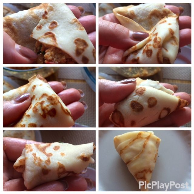 Блинные голубцы под соусом Бешамель