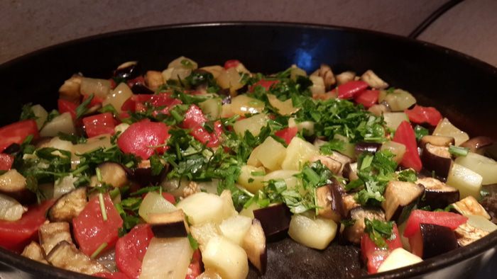 Средиземноморский овощной пирог