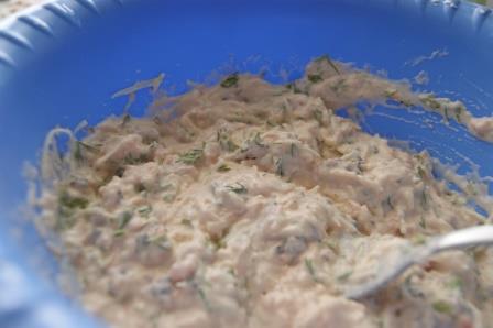 Вареники с форелью и рикоттой