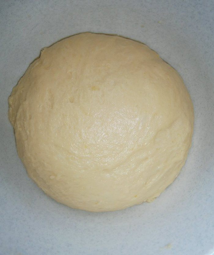 Пирог из картофельного теста с творогом и беконом