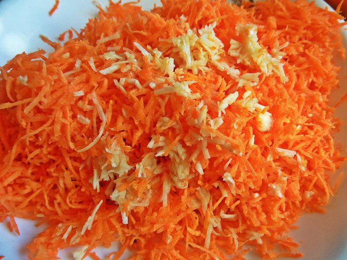 Кабачковые пирамидки с морковью